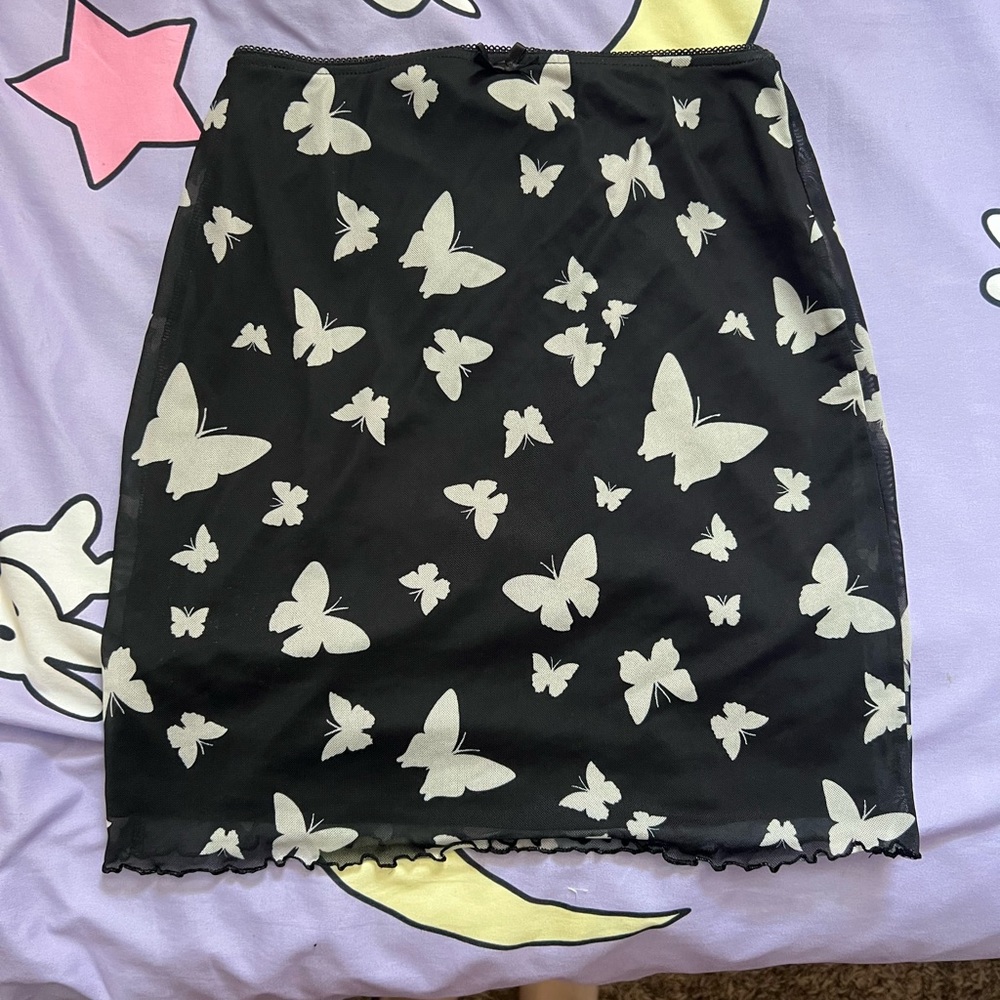 Wild Fable Butterfly Mini Skirt